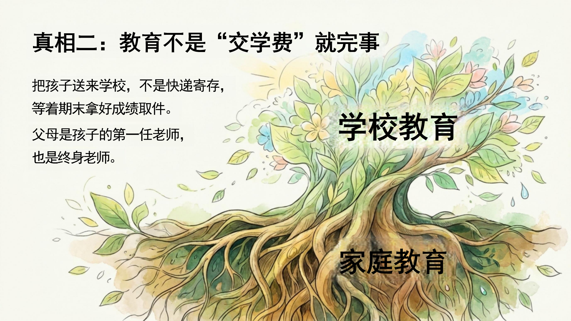 期末家校沟通家长会PPT模板 为孩子争取更好的成长环境 家长会PPT课件素材预览图8