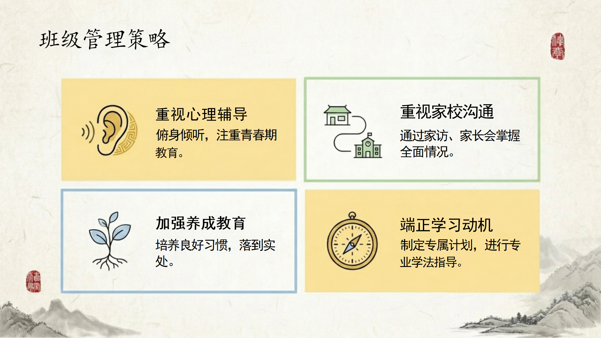 七年级期中心理健康家长会PPT模板 沟通|理解|关注孩子成长 家长会PPT课件素材预览图10