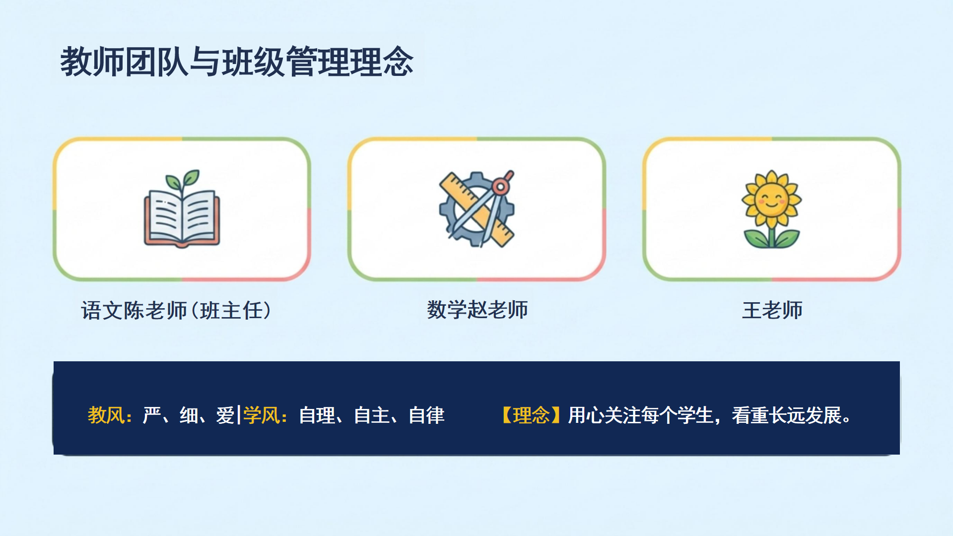 期中家校沟通家长会PPT模板 不独行 家校共育 家长会PPT课件素材预览图9
